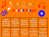 Muziek bingo ik hou van holland Sir Quiz